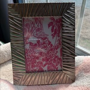 Lilly Pulitzer print in a Gold Picture Frame